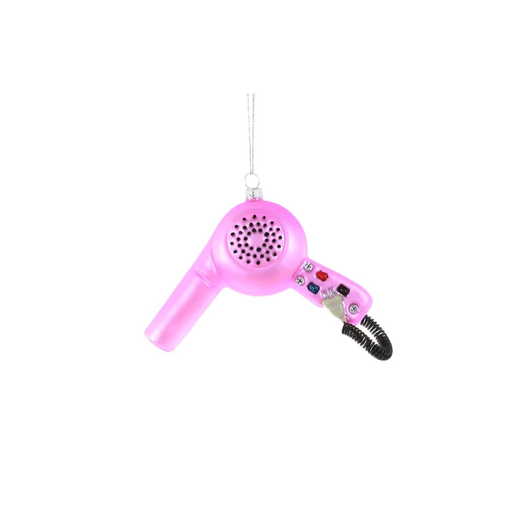 Hair Dryer Ornament | Pink Antlers