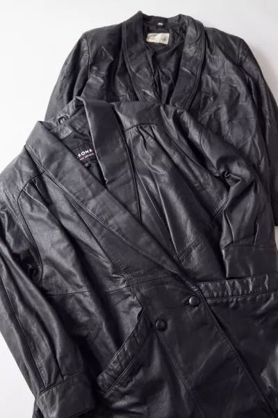 Urban Renewal Vintage Leather Trench Jacket | Urban Outfitters (US and RoW)