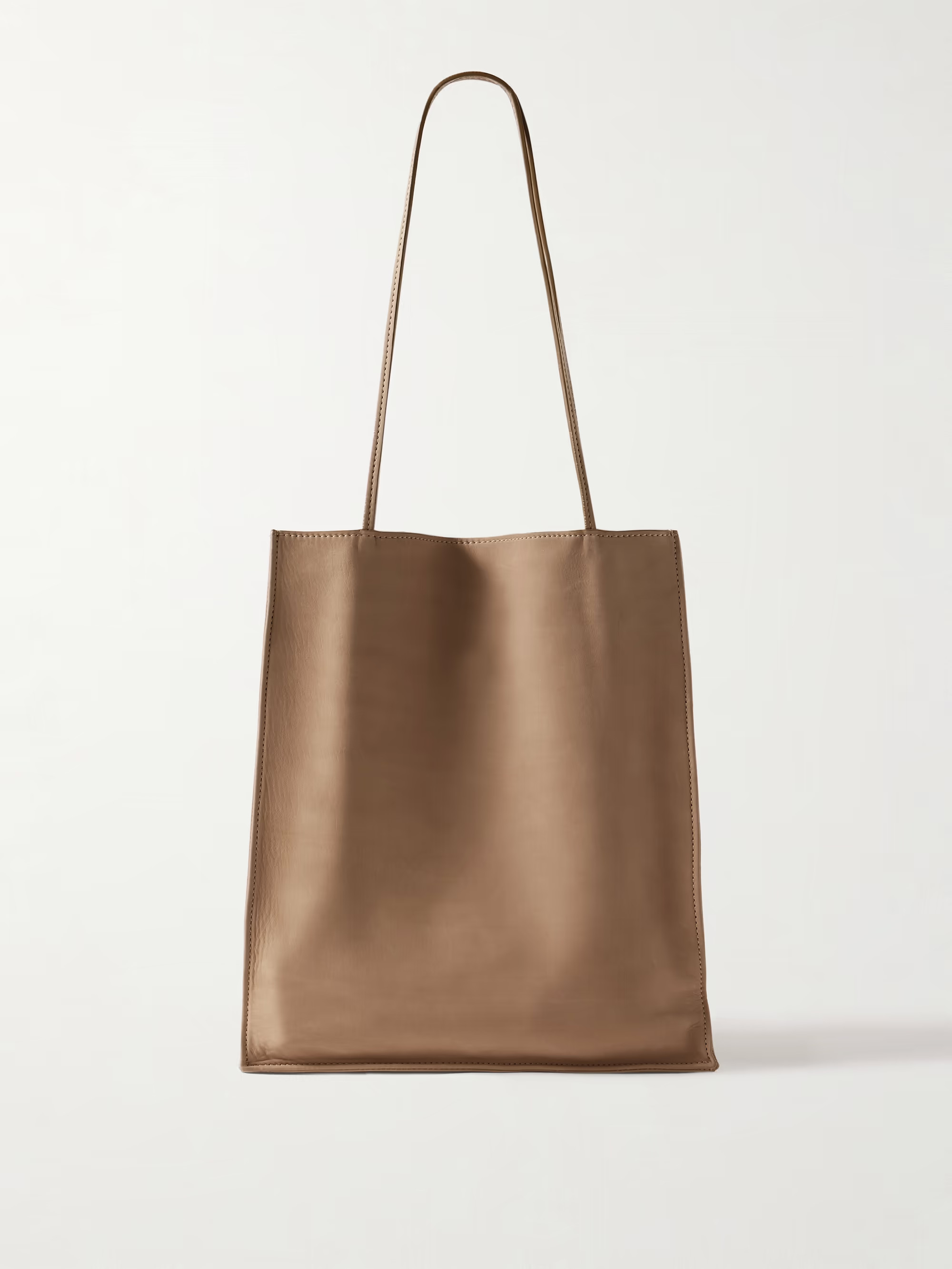 To Go large leather-trimmed nubuck tote | NET-A-PORTER APAC