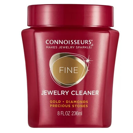 Connoisseurs Fine Jewelry Cleaner Solution for Gold, Diamonds, Platinum, and Gemstones, 8 fl oz | Walmart (US)