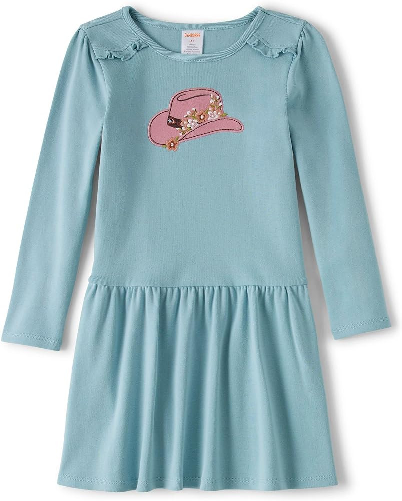 Gymboree Girls' and Toddler Long Sleeve Knit Casual Dresses | Amazon (US)