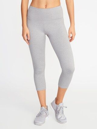 High-Waisted Elevate Soft-Brushed Compression Crops For Women | Old Navy (US)