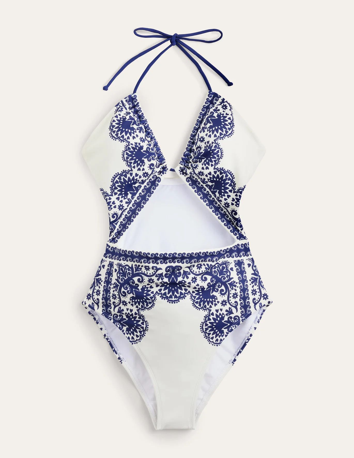 Cutout String Swimsuit | Boden (US)