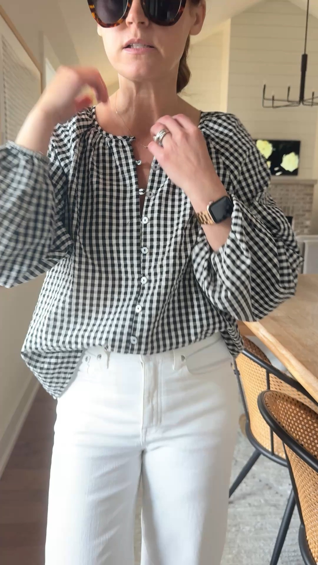 Top size small 
Jeans size 25

#LTKdayinmylife #LTKootd #LTKgrwm