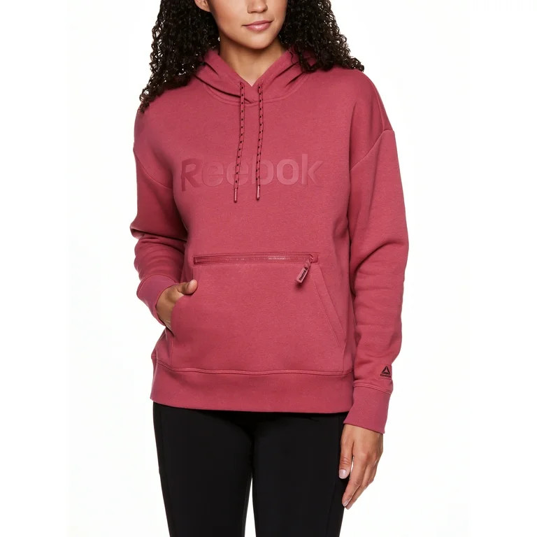 Reebok Women's Super Soft Cropped Gravity Hoodie with Zipper Pocket | Walmart (US)