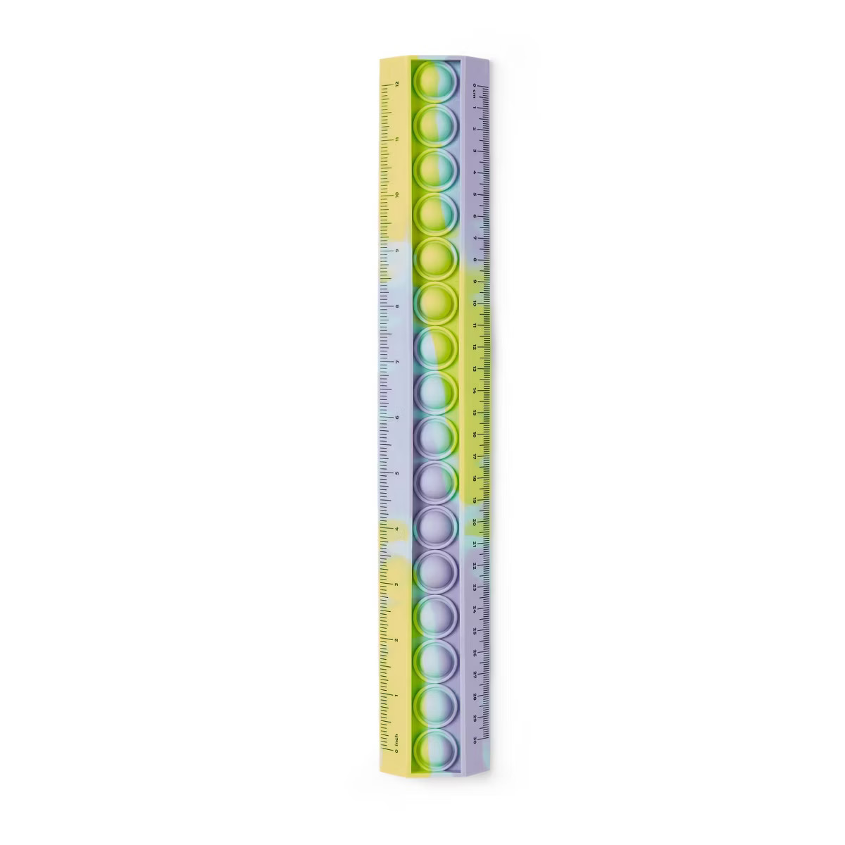 13" Bubble Pop Tie Dye Ruler Pastel Colorway - up&up™ | Target