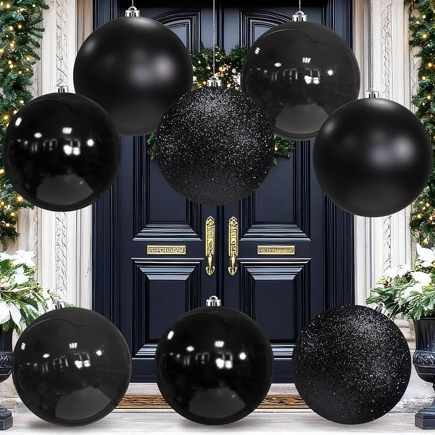 Yerliker 8 Pack Large Christmas Ornaments Balls 6 Inch Jumbo Oversized Plastic Hanging Ball Xmas ... | Amazon (US)