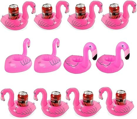 WAUNFOON Inflatable Flamingo Toys,Floating Drink Coasters Cup Holder for Swimming Pool... | Amazon (US)