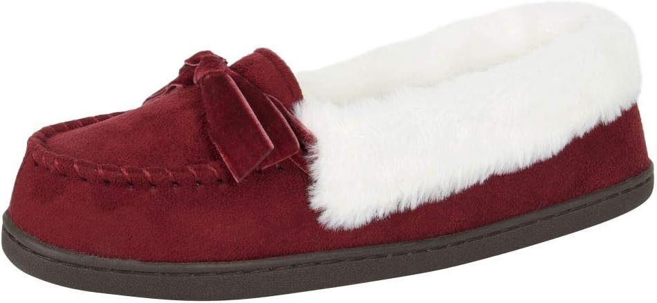 Jessica Simpson Women's Micro Suede Moccasin Indoor Outdoor Slipper Shoe | Amazon (US)
