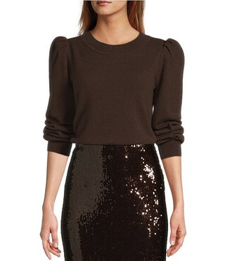 Antonio Melani Lisa Puff Sleeve Crew Neck Cashmere Sweater | Dillard's | Dillard's