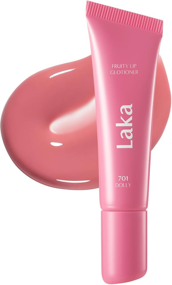 Laka Fruity Lip Glotioner, 10ml/0.33 fl.oz, Lip Gloss with High Shine Vivid Colors, Jelly tip for... | Amazon (US)