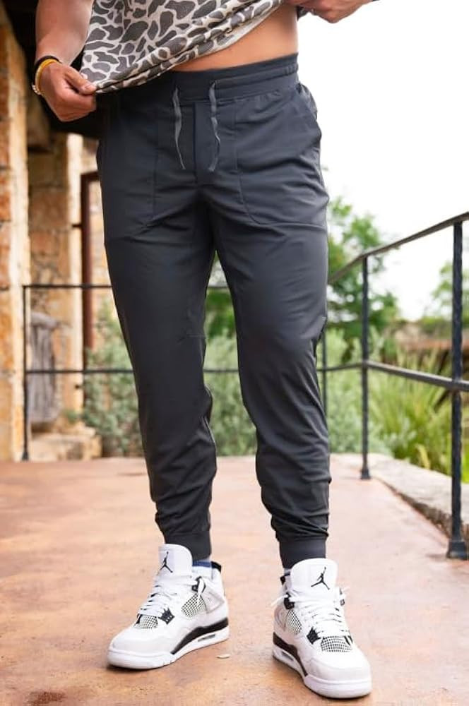Burlebo Men's Performance Joggers | Amazon (US)