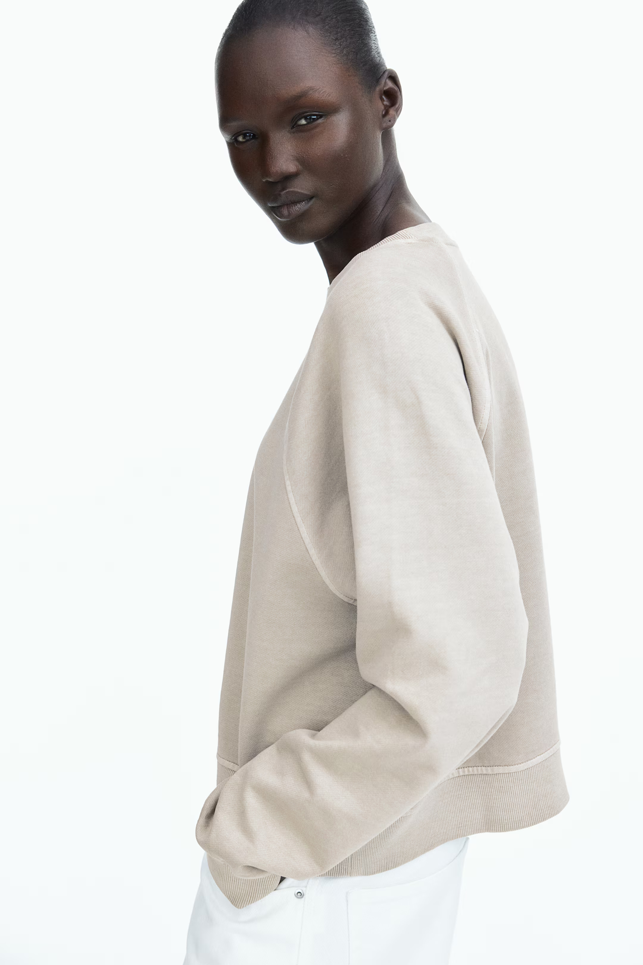 Washed Cotton Sweatshirt | H&M (US + CA)