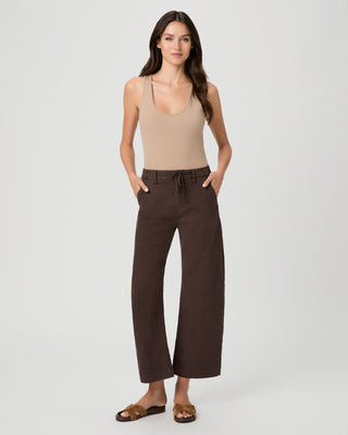 Arellia Ankle Barrel Leg Jean - Rich Chocolate | Paige