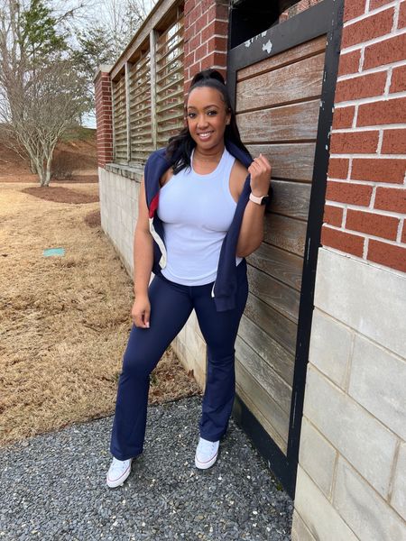 In love with my latest fabletics set from the Kevin & Heaven Hart collab! Everything runs TTS and these kick flare pants are buttery soft! Sign up for VIP and get 50% off! 

#LTKmidsize