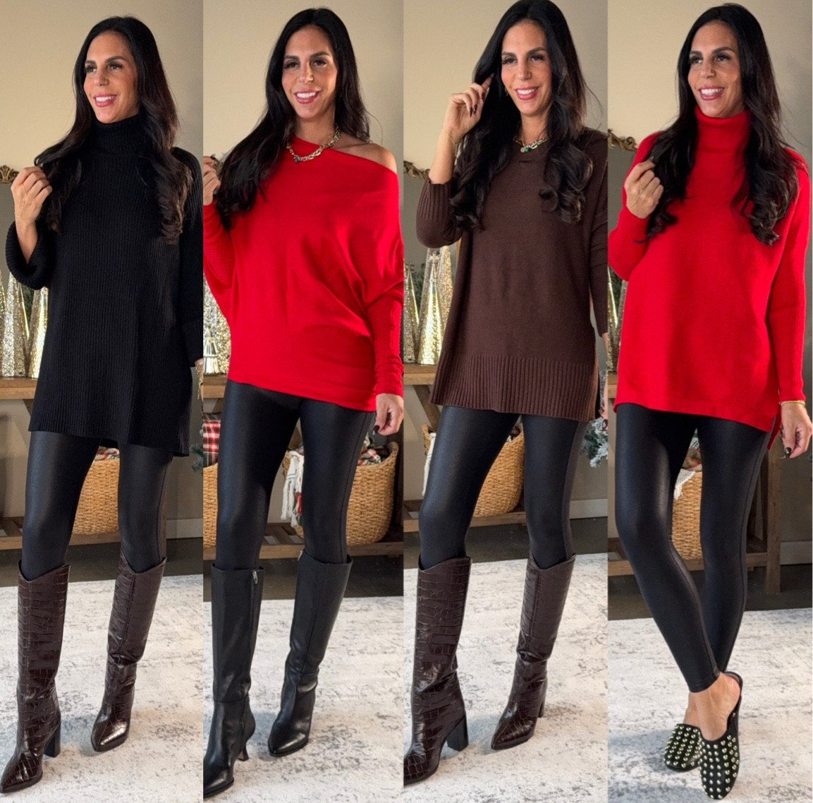 Legging-friendly sweaters from Amazon 
Super comfortable and easy to wear to work, for the holidays and between. 
Size small 
Faux leather leggings- small 

#LTKSaleAlert #LTKU #LTKFindsUnder50

#LTKHoliday #LTKSaleAlert #LTKU