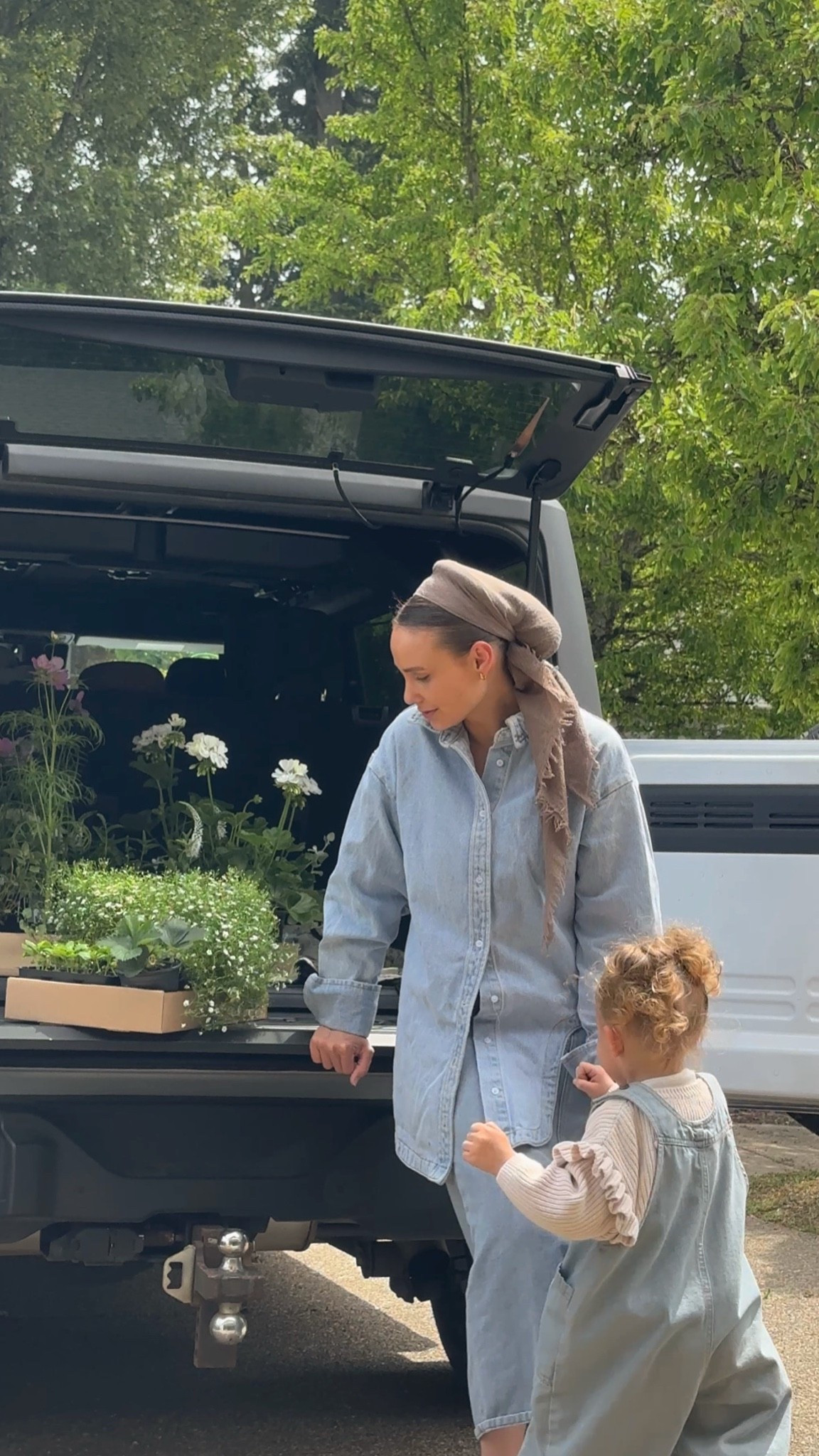Chapter 1 of our entering our gardening era together. Swipe to see our haul! 🧺✨

A full denim look matching with my toddler garden outfits flower shopping looks oversized denim jacket jean midi skirt white everyday flats toddler outfit inspo toddler look garden looks denim overalls oversized knit girls outfit toddler sneakers

#LTKootd #LTKMothersDay #LTKKids