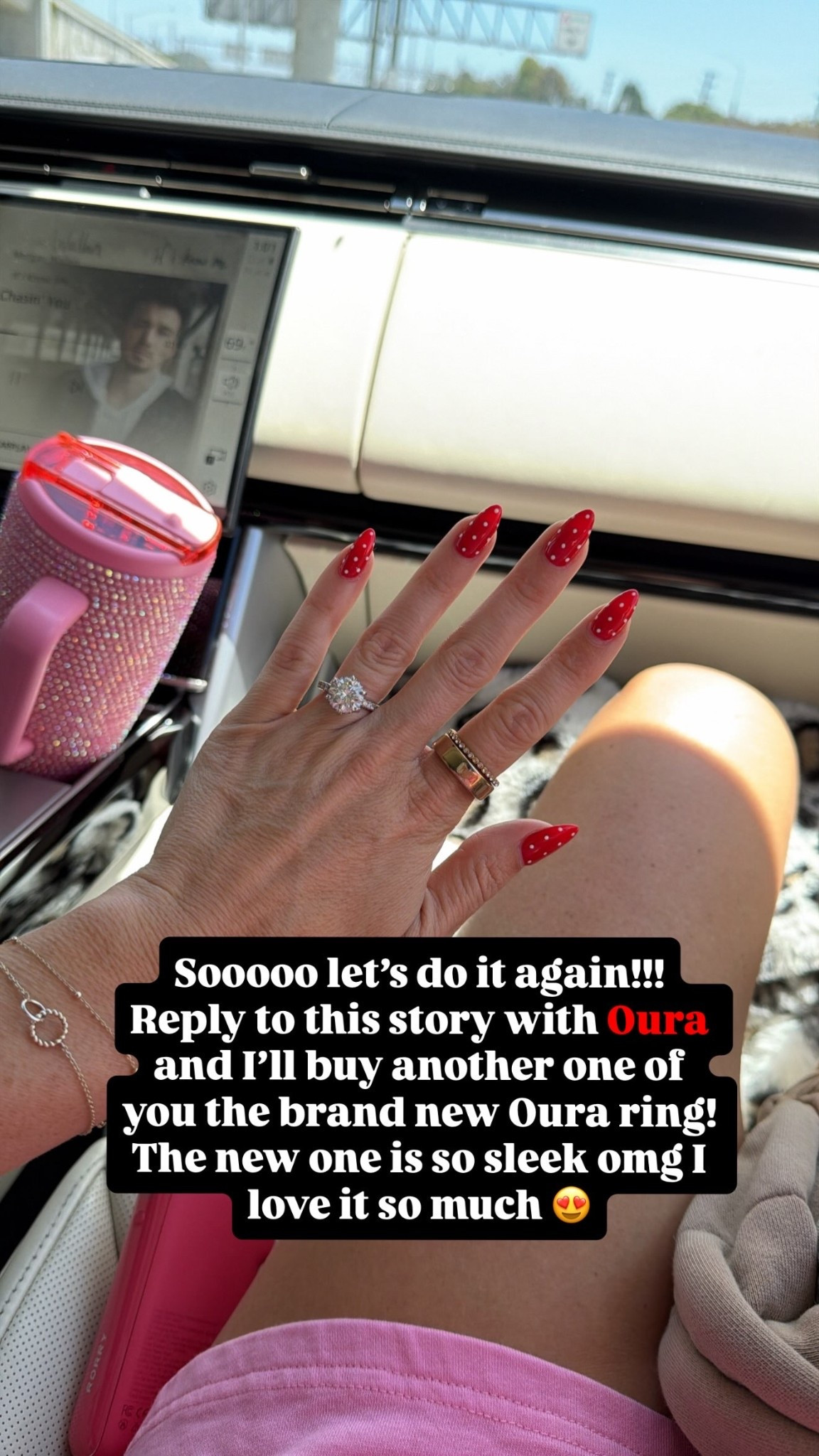 Sooooo let’s do it again!!!
Reply to this story with Oura and I’ll buy another one of you the brand new Oura ring! The new one is so sleek omg I love it so much 😍