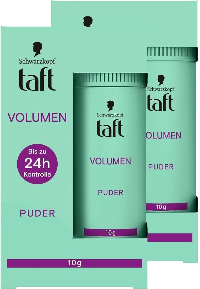Schwarzkopf Taft Haarstyling Puder Volumen (2x 10g), Volumen-Haarpuder für voller aussehendes Ha... | Amazon (DE)