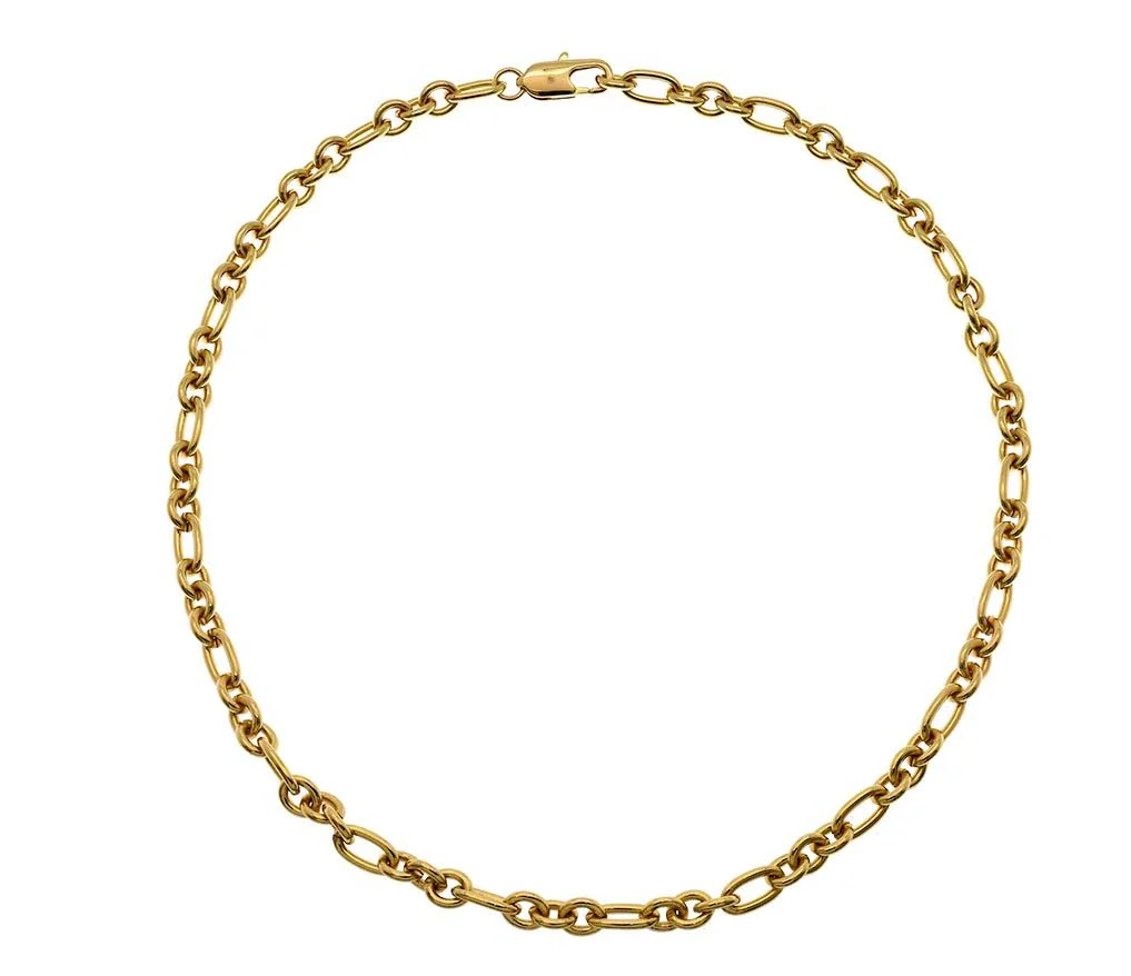 Oval & Round Heavy Chain Necklace | Goldbug Collection