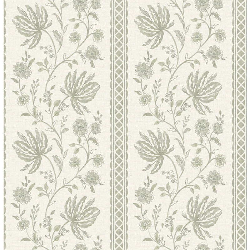 Edgemoor Jacobean Stripe Wallpaper | Wayfair North America