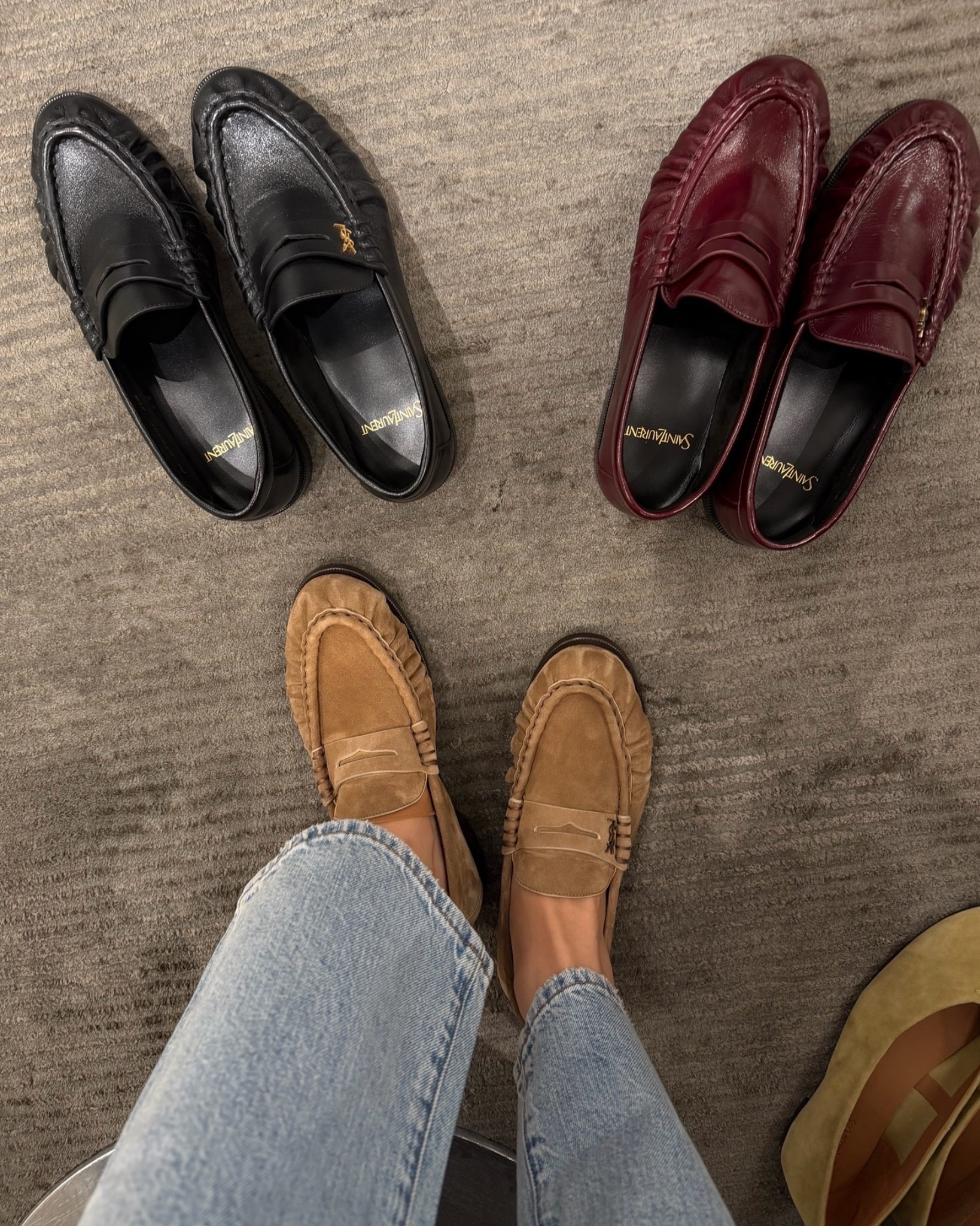 Elevated loafers 

Ysl loafers — so comfy! Leather ones were much softer than the suede

#LTKSeasonal