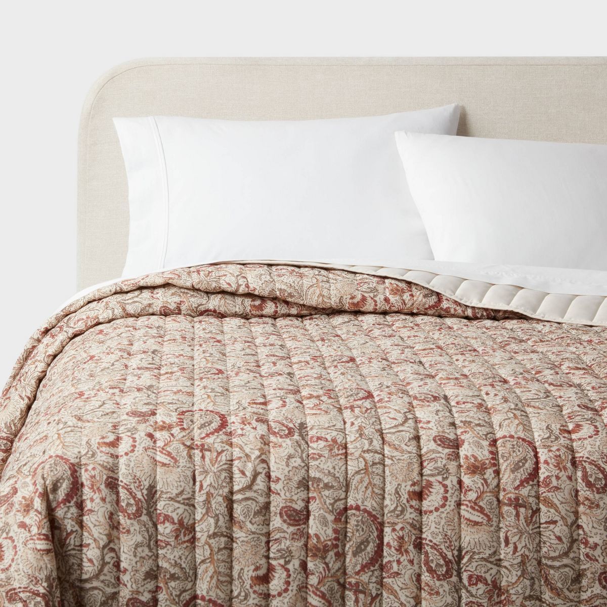 Voile Paisley Printed Quilt Cream - Threshold™ | Target