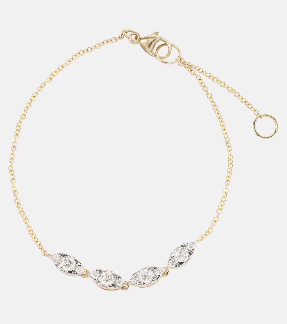 Muse 10kt gold bracelet with diamonds | Mytheresa (US/CA)