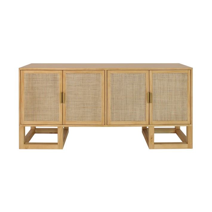 Wilson Sideboard, 68, Wood/Cane, Natural | Williams-Sonoma