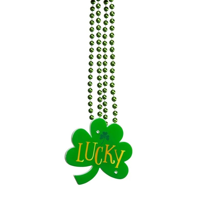 Way to Celebrate St. Patrick's Day Light Up Shamrock Necklace | Walmart (US)
