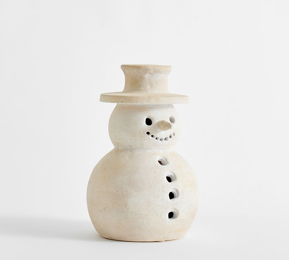 Terracotta Snowwoman | Pottery Barn (US)