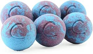 Cosset Therapy Bomb 6-Pack - Moody Blues - Therapeutic Bath Bombs for Mood Enhancement and Soft S... | Amazon (US)