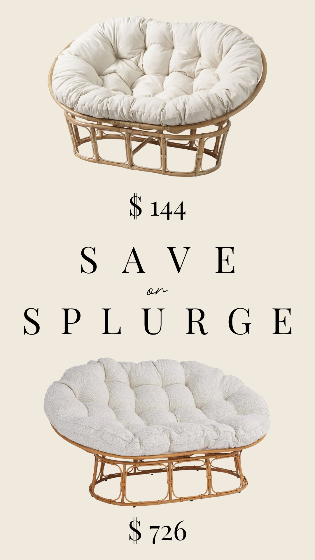 Save or Splurge Papasan Accent Chair!

furniture, home decor #WorldMarket #Walmart 

 #LTKHome #LTKSaleAlert