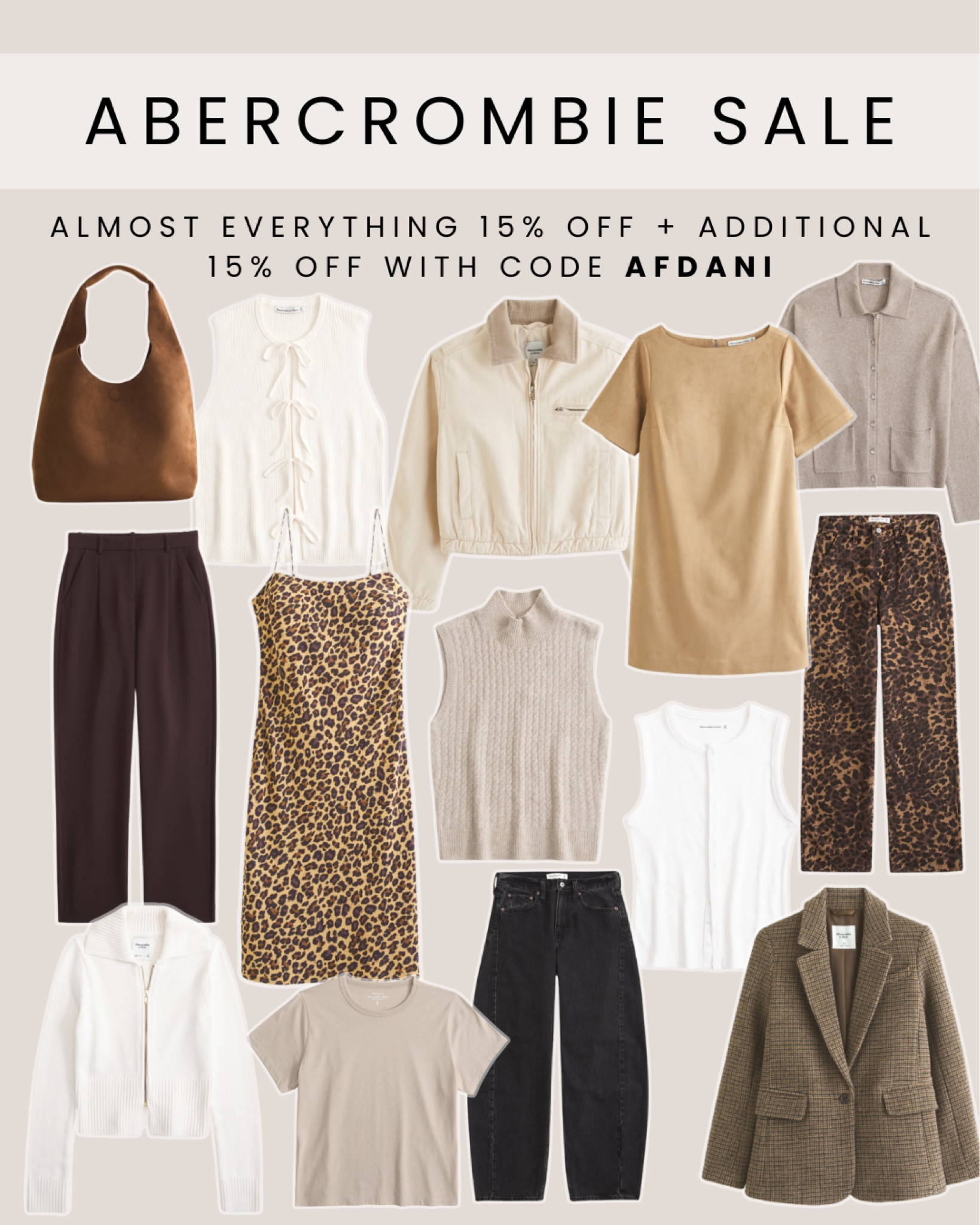 Abercrombie 15% off sale! + additional 15% off with code AFDANI 🍂

#LTKFindsUnder100 #LTKSaleAlert #LTKSeasonal