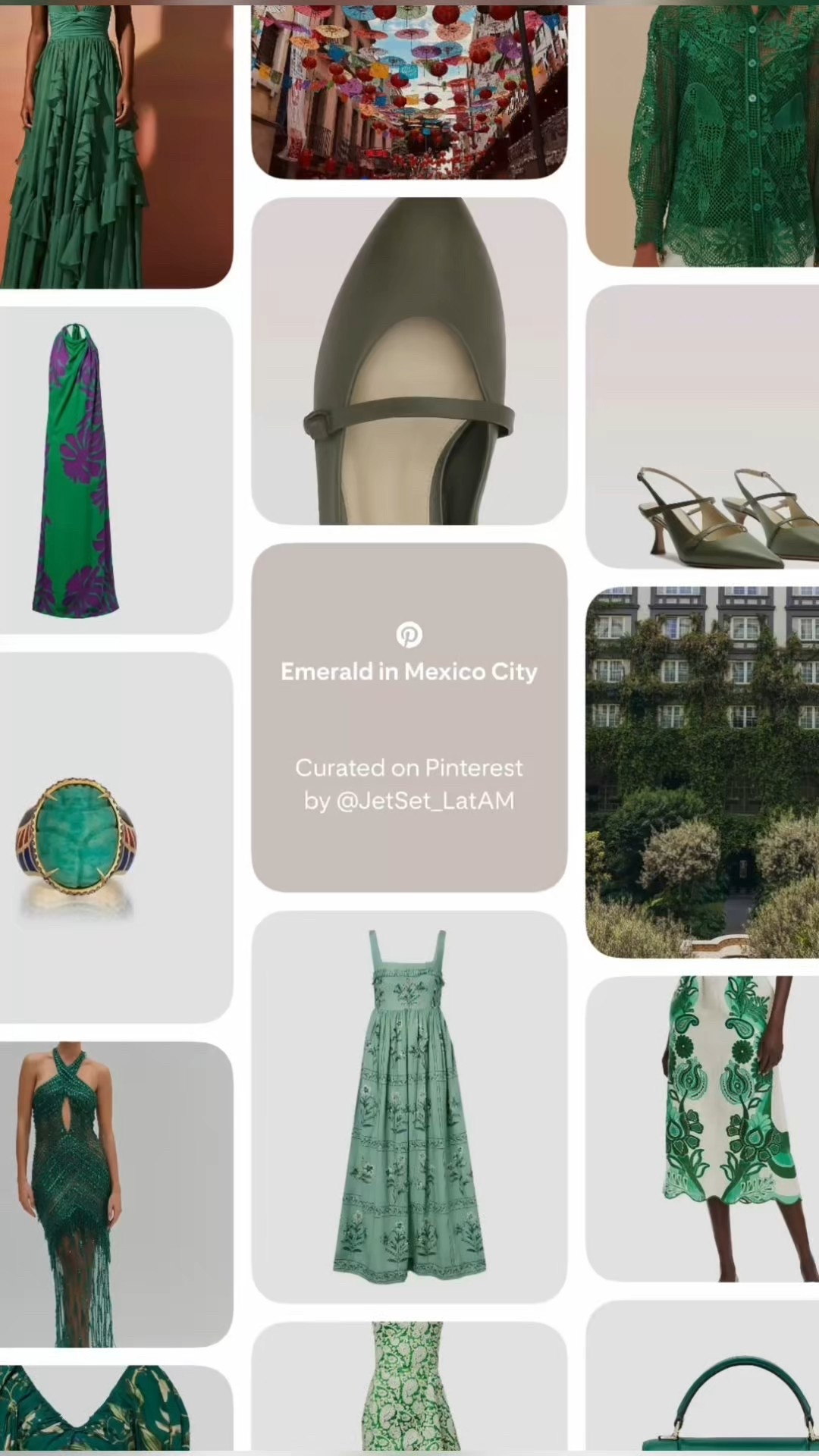 Emerald in Mexico City: Luxury Outfits & Editorial Travel Inspiration

A curated emerald-themed look book inspired by Mexico City’s art, architecture, and quiet luxury. Featuring designer dresses, sculptural accessories, green statement jewelry, and CDMX travel scenes that match the palette. Perfect for planning elevated moments in Polanco, Roma Norte, Coyoacán, and Chapultepec. Explore the full aesthetic with Jet Set LatAM’s signature color-driven travel styling.

#LTKdayinmylife #LTKTravel #LTKootd