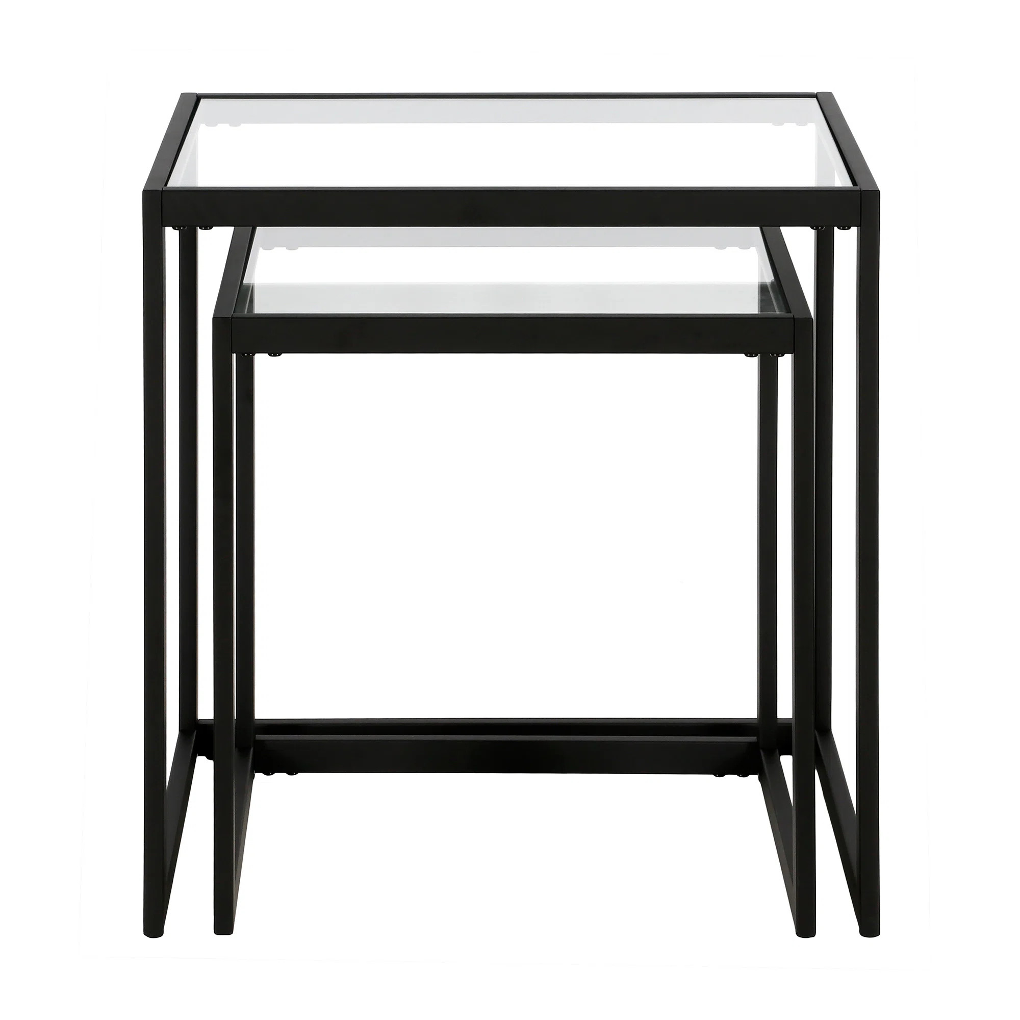 Rocco Glass Top Nesting Tables | Wayfair North America