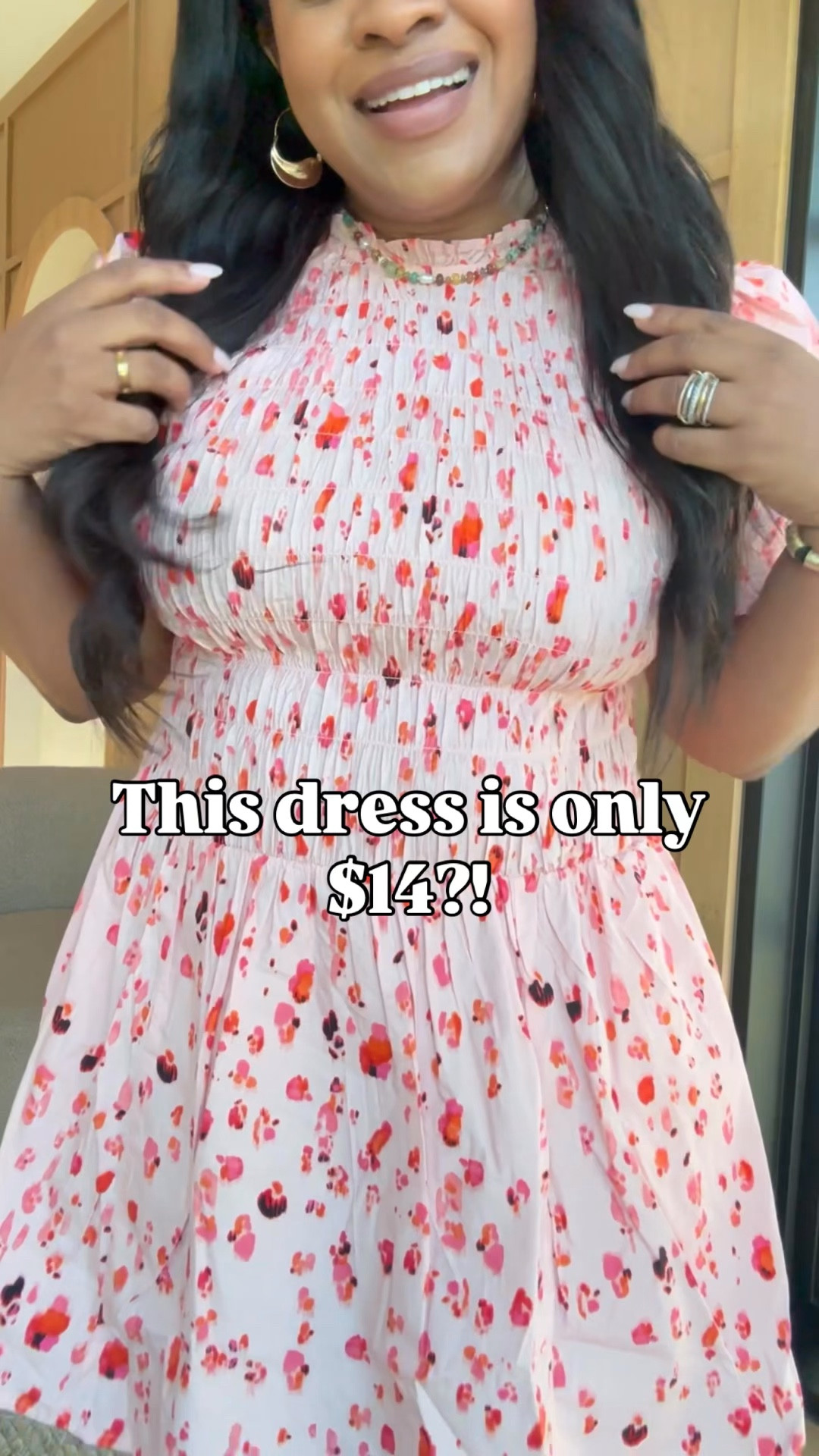 This floral smocked dress from Walmart is on sale for under $14! 💗🌸 Comes in 2 other colors as well. 

#LTKgrwm #LTKSaleAlert #LTKootd