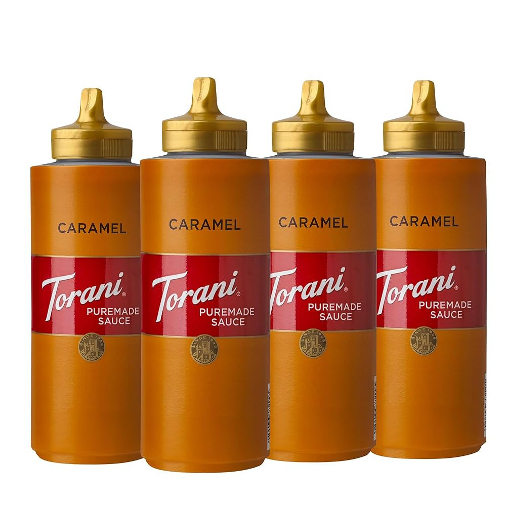 Torani Puremade Sauce, Caramel, 16.5 Ounces(Pack of 4) | Amazon (US)