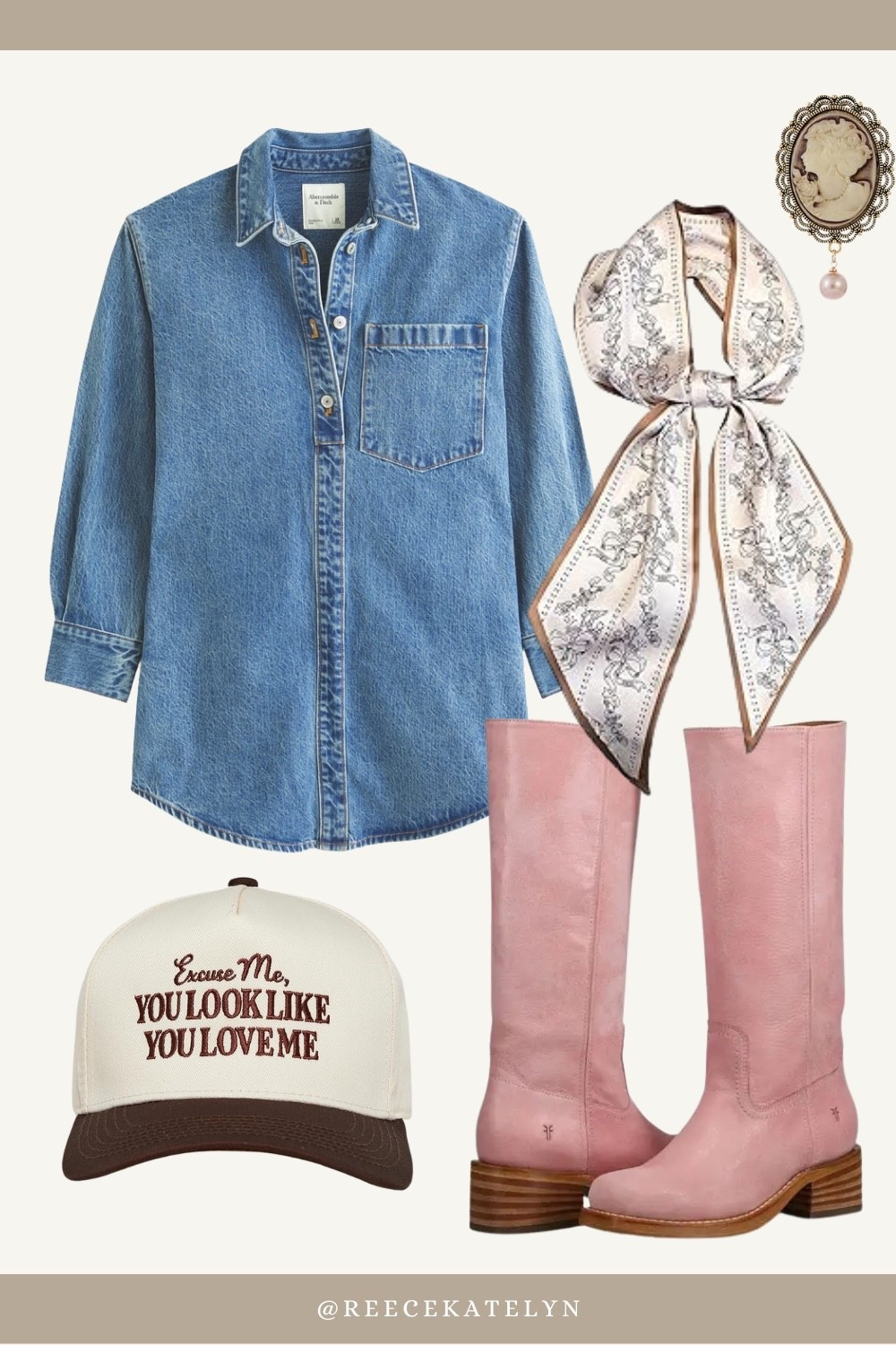 Western / country / round top outfit 