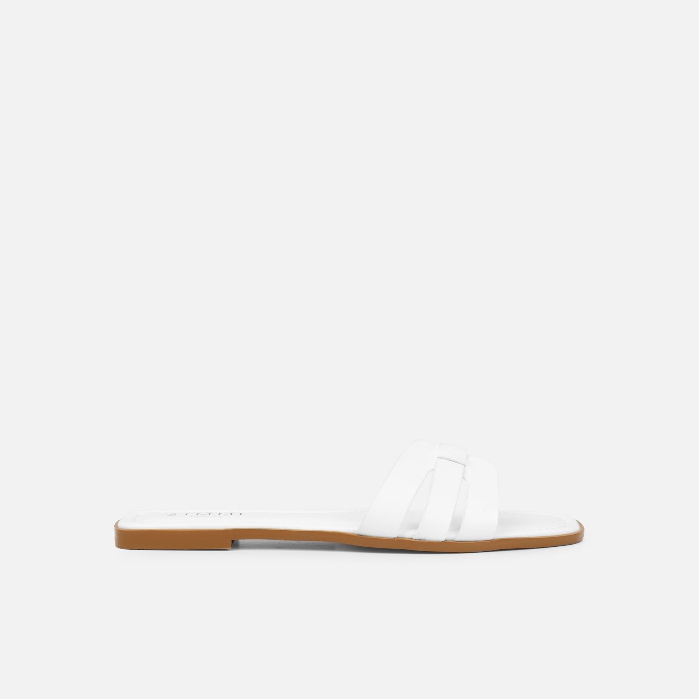 Jorja White Slip On Flat Sandals | Simmi Shoes