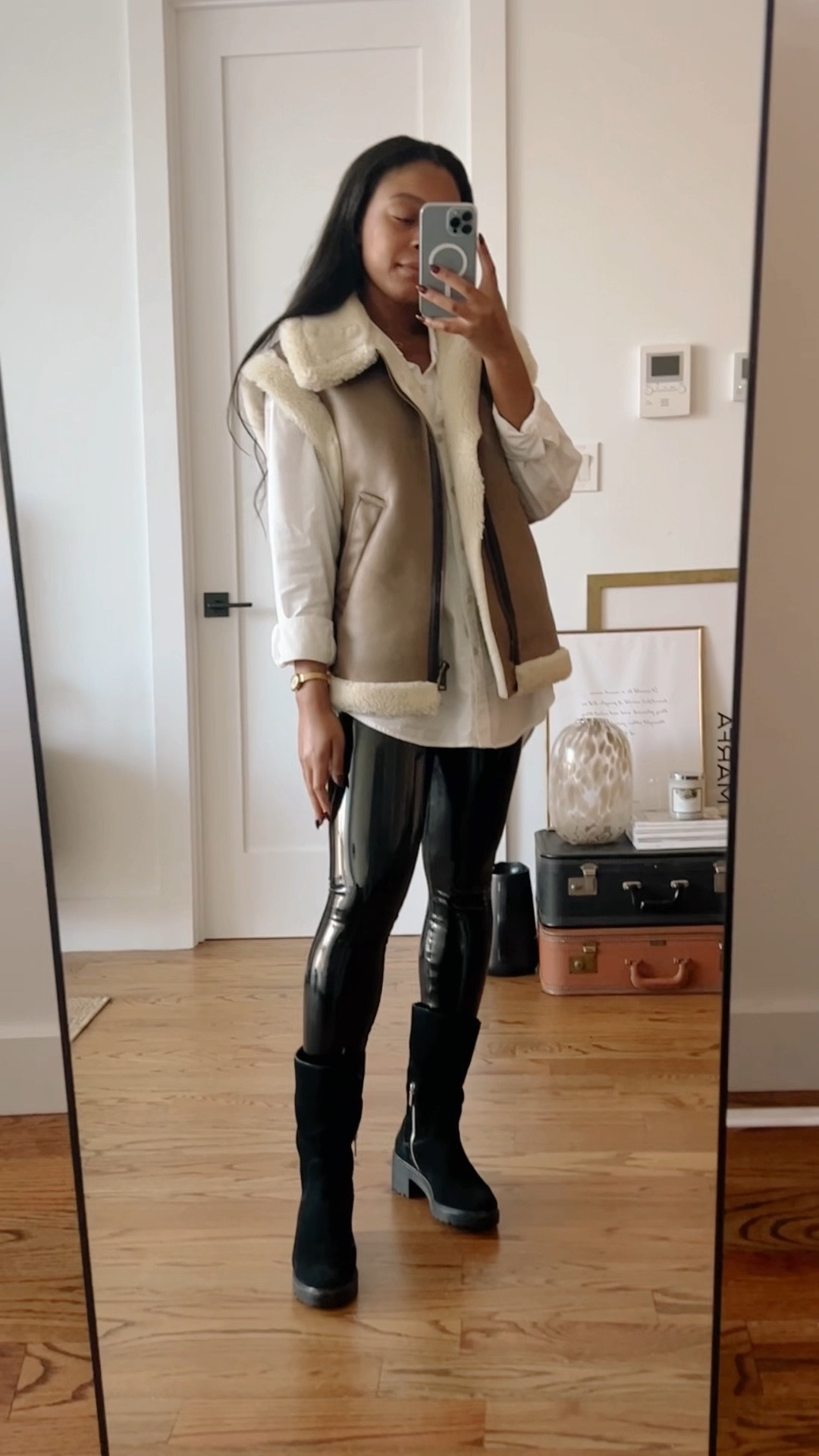 The perfect Fall outerwear outfit! 
Fleece vest Zara 2969/256
Aritzia White button down
Everything else is linked 

#LTKunder100 #LTKHoliday #LTKSeasonal