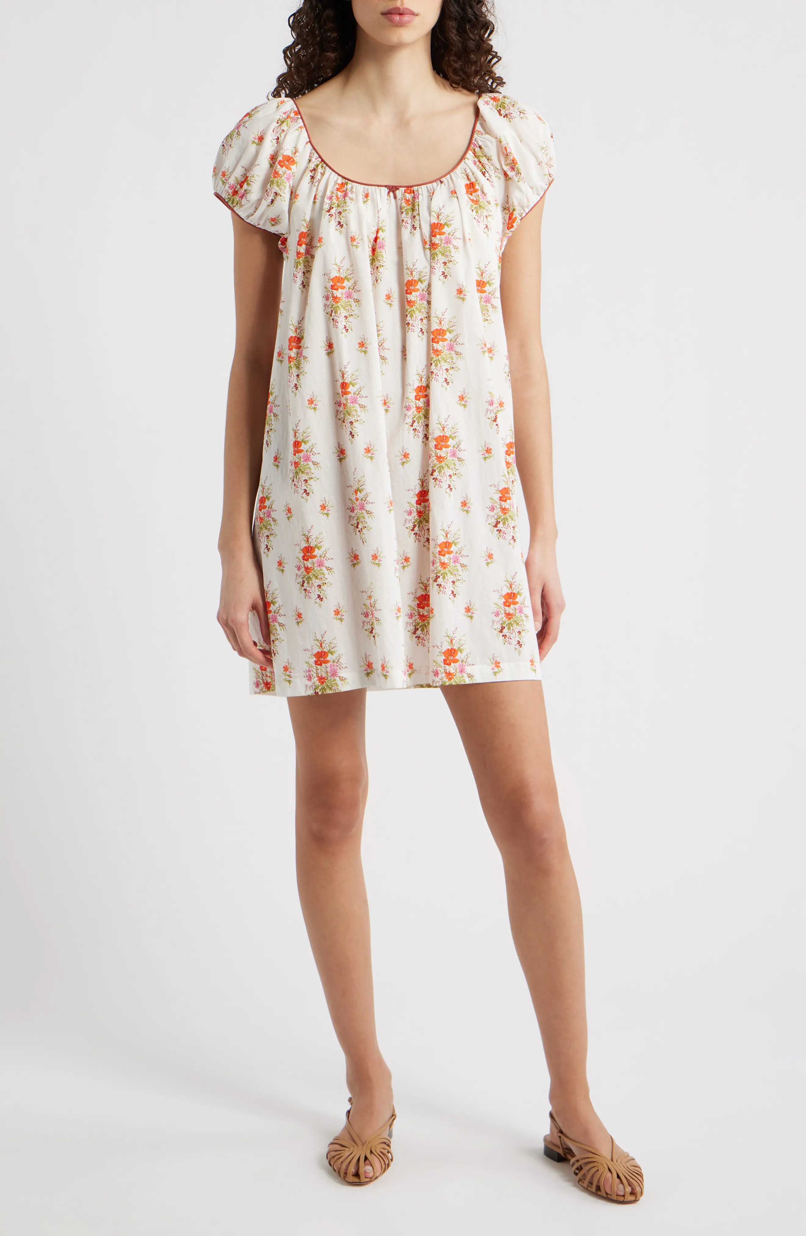 D\u00d4EN Julia Floral Print Organic Cotton Shift Dress (Women) | Nordstrom | Nordstrom