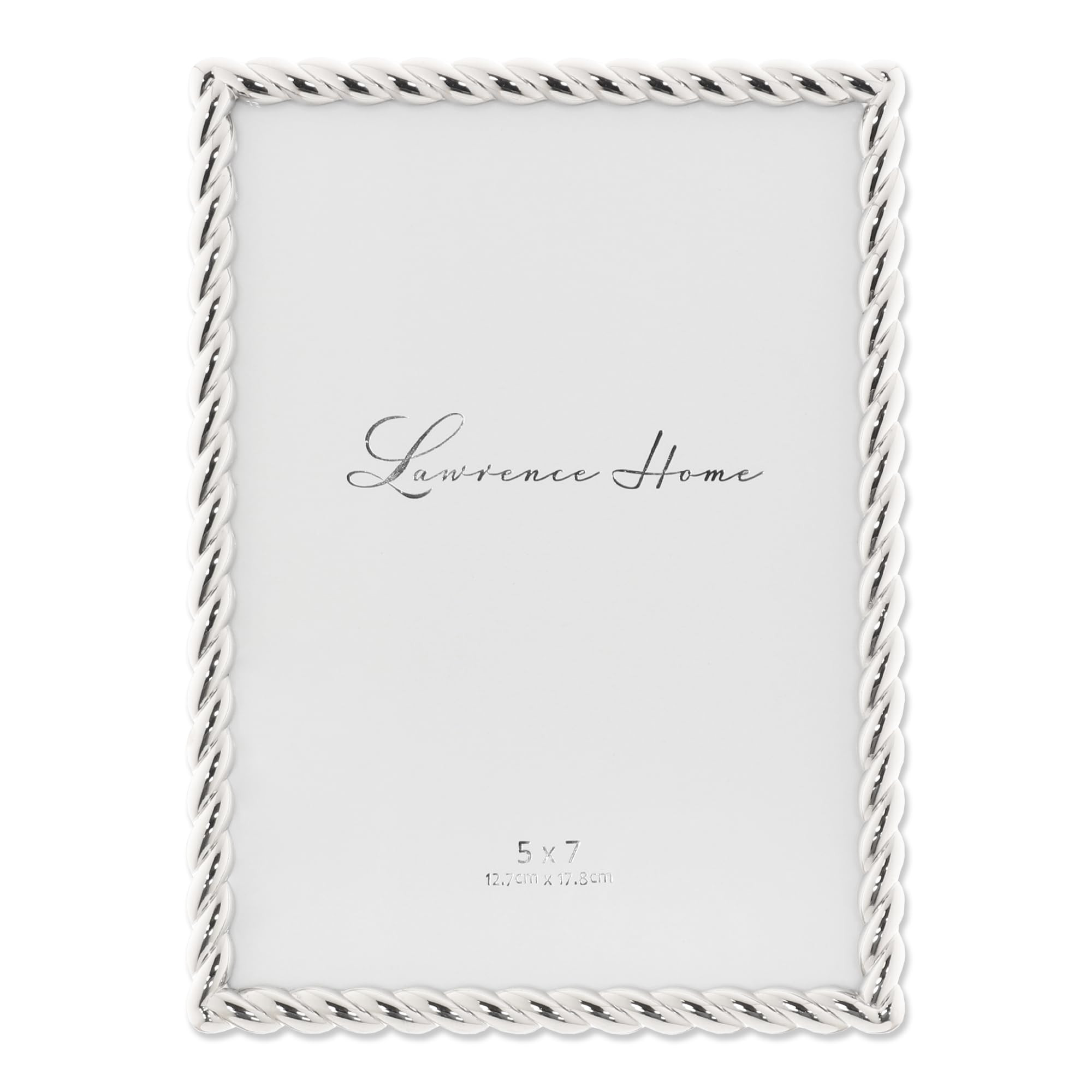 Lawrence Frames Rope Design Metal Frame, 5x7, Silver | Amazon (US)