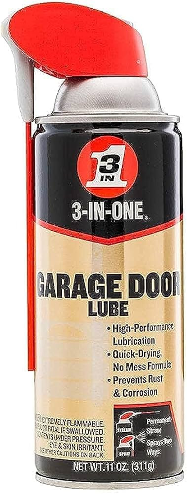 3-IN-ONE Professional Garage Door Lubricant with SMART STRAW SPRAYS 2 WAYS, 11 OZ | Amazon (US)