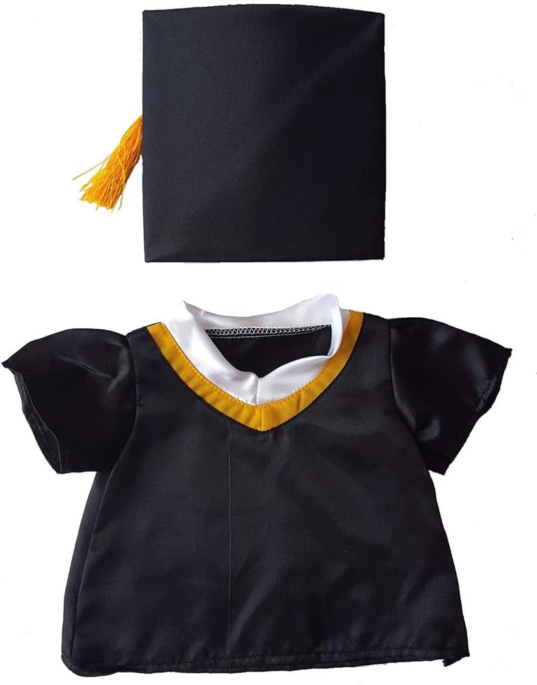 Graduation Cap & Gown Outfit Teddy Bear Clothes Fits Most 14" - 18" Build-a-bear and Make Your Ow... | Amazon (US)