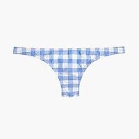 Lowrider bikini bottom in oversized matte gingham | J.Crew US