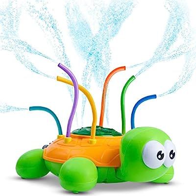 CHUCHIK Outdoor Water Spray Sprinkler for Kids and Toddlers - Backyard Spinning Turtle Sprinkler ... | Amazon (US)