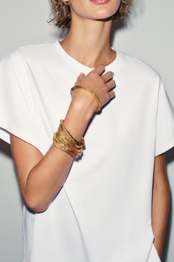 6ER-PACK ELASTISCHE ARMBÄNDER MIT METALLELEMENTEN | Zara DE