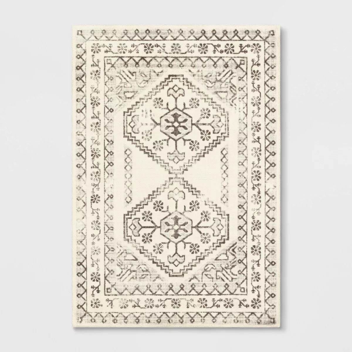 Distressed Persian Accent Rug Cream - Threshold™ | Target