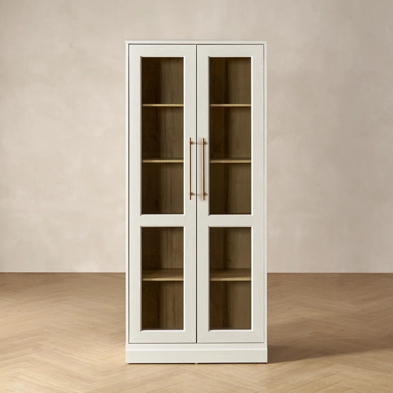 Latitude Run® Mahfuza Angled Tall Display Cabinet | Wayfair North America